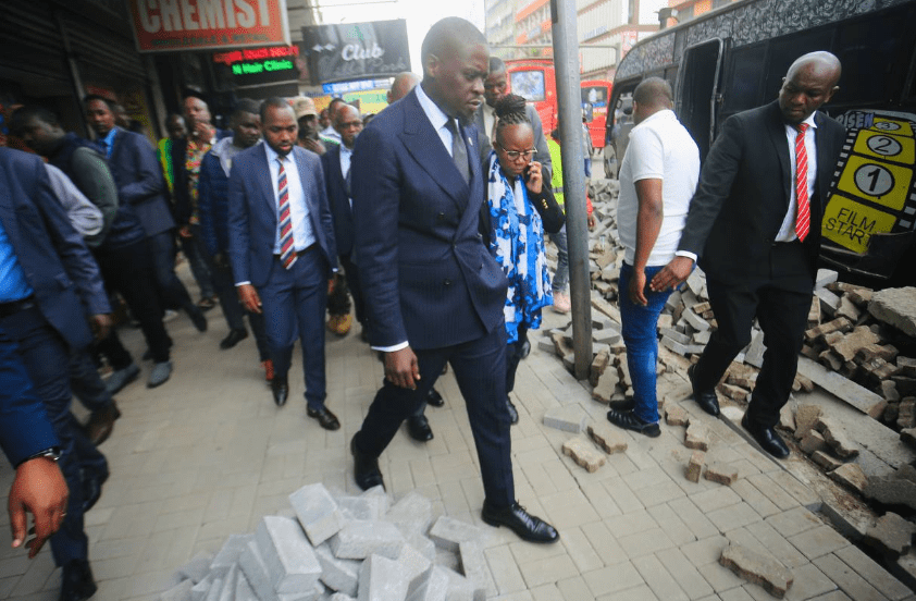 'New walkways are for pedestrians, not hawking' - Sakaja declares