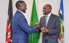 Sports CS Kipchumba Murkomen and NOC-K President Paul Tergat. PHOTO/@kipmurkomen/X