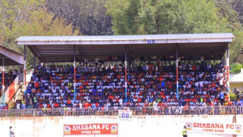 Shabana FC fans at Gusii Stadium on Saturday, September 28, 2024. PHOTO/@Shabanafckenya/X