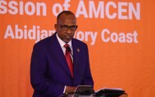 Environment Cabinet Secretary Aden Duale speaking during the African Ministerial Conference on the Environment (AMCEN) on Friday night September 6, 2024. PHOTO/https://www.facebook.com/EnvironmentClimateChangeForestryKenya