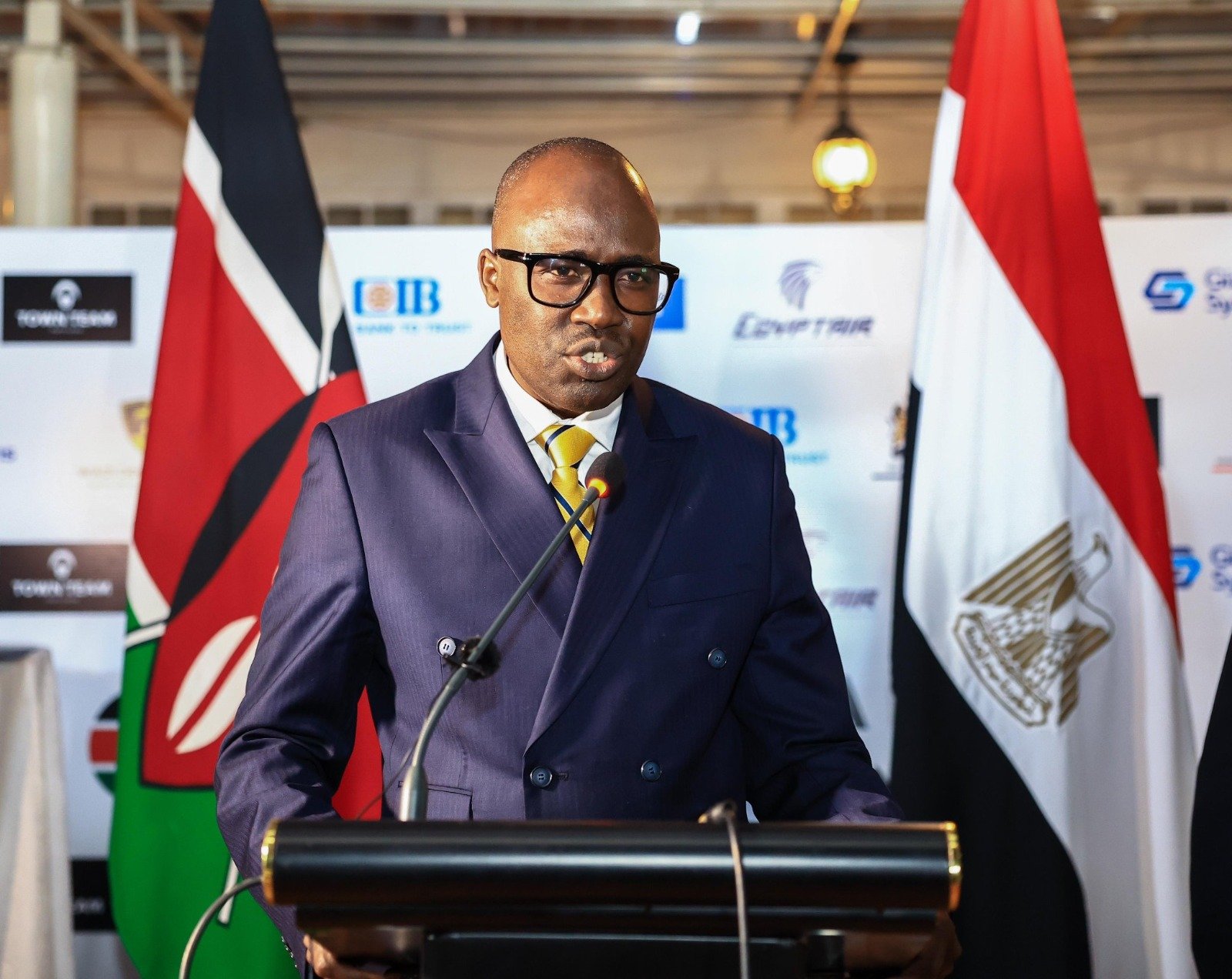 Foreign Affairs Principal Secretary Korir Sing'Oei speaking at a past function. PHOTO/@SingoeiAKorir/X