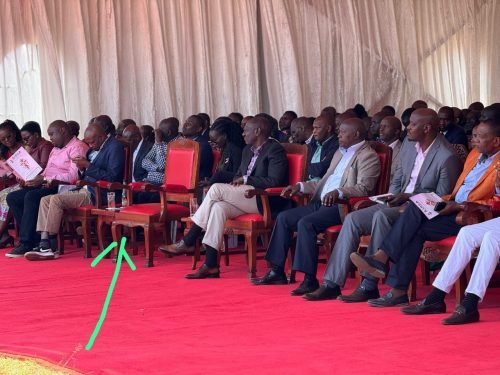 An empty seat during a church service event attended by President William Ruto in Nyeri on Sunday September 15, 2024. PHOTO/@HonMoses_Kuria/X