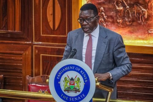 Transport Cabinet Secretary Davis Chirchir appearing before the National Assembly on Wednesday September 18, 2024. PHOTO/https://www.facebook.com/ParliamentKE