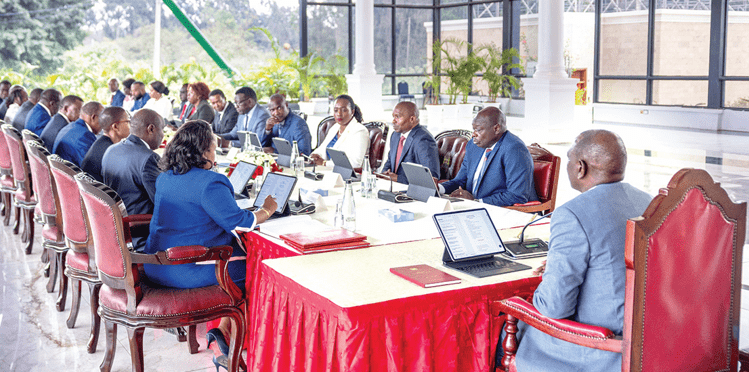 President William Ruto chairing a Cabinet meeting on Tuesday September 17, 2024. PHOTO/PSC