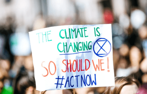 A placard advocating for climate change. Image used for representation only. PHOTO/Pexels