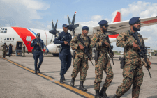 Police officers from Jamaica and Belize arrive in Haiti for the Multinational Security Support Mission (MSSM) on Thursday, September 12, 2024. PHOTO/@MSSMHaiti/X