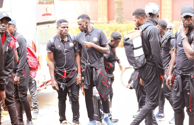 Harambee Stars arrival in Kampala, Uganda, ahead of their 2025 Afcon qualifiers home match against Zimbabwe. PHOTO/@Harambee__Stars/X