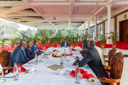 President William Ruto meeting Members of Parliament from Nyeri county on Wednesday, September 18, 2024. PHOTO/@WilliamsRuto/X