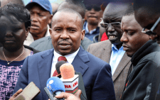 Interior Cabinet Secretary Kithure Kindiki addressing the press at Hillside Endarasha Academy in Nyeri County on Friday September 6, 2024. PHOTO/https://www.facebook.com/KithureKindiki