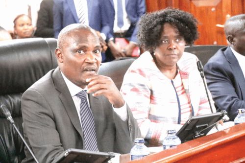 National Treasury Cabinet Secretary John Mbadi when he appeared before Senate on September 16, 2024. PHOTO/Kenna Claude