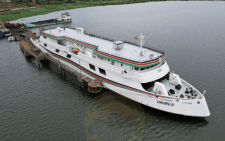 MV Uhuru II docks in Jinja, Uganda on Friday, September 20, 2024. PHOTO/@KenyaShipyards/X