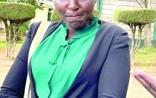 Caroline Mumbua who is involved in a burial site tussle with family of police officer husband Victor Korir. PHOTO/Winstone Cheseremi