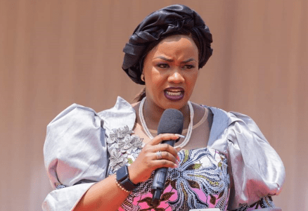 Former Laikipia County MP Cate Waruguru during the funeral of Lamu County Deputy Governor Raphael Munyua on September 19, 2024. PHOTO/@Cate_Waruguru/X