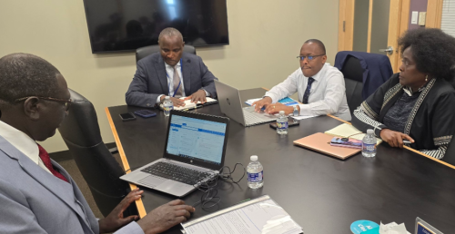 CS John Mbadi and other officials in the US ahead of their meetings with IMF and World Bank. PHOTO/@KeTreasury/X
