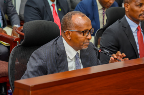 CS Aden Duale appearing before the National Assembly Departmental Committee on Environment, Forestry and Mining on Tuesday October 15, 2024. PHOTO/@Environment_Ke/X