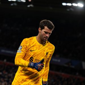 Liverpool's goalkeeper Alisson Becker. PHOTO/@LFC/X