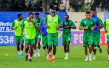 Harambee Stars in a training session ahead of their AFCON qualifier against Cameroon. PHOTO/@Harambee__Stars/X