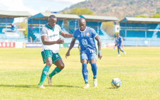 Part of the action between Nairobi City Stars and Gor Mahia match at Machakos Stadium on Monday. PHOTO/ NAIROBI CITY STARS