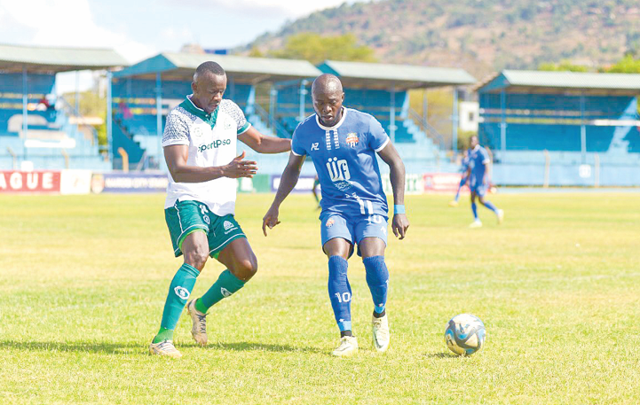 Part of the action between Nairobi City Stars and Gor Mahia match at Machakos Stadium on Monday. PHOTO/ NAIROBI CITY STARS