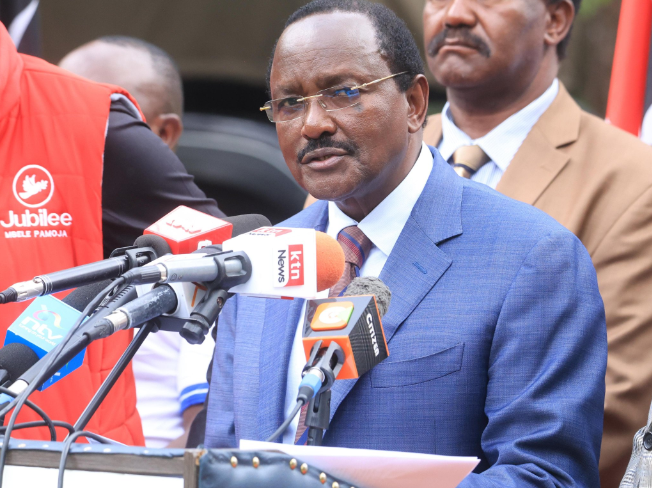 Wiper Party leader Kalonzo Musyoka speaking on Wednesday October 30, 2024. PHOTO/@skmusyoka/X