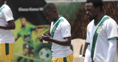 Mathare United during a warm-up before their match agaunst Talanta FC on Saturday October 26, 2024. PHOTO/https://www.facebook.com/MathareUtd