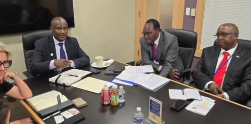 Treasury Cabinet Secretary John Mbadi during a meeting with IFC officials in Washington on Wednesday October 23, 2024. PHOTO/@KeTreasury/X