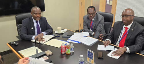 Treasury CS John Mbadi and PS Chris Kiptoo during a meeting with IFC on Wednesday October 23, 2024. PHOTO/@KeTreasury/X