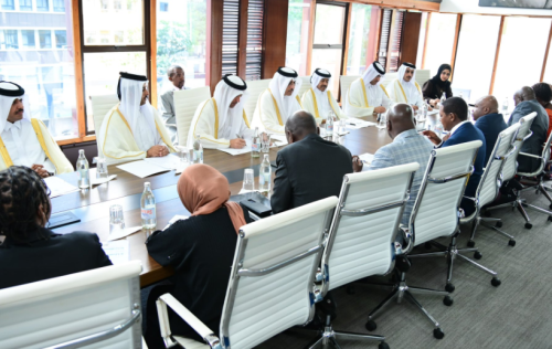 Kenyan officials during a meeting with their Qatari counterparts on Sunday October 6, 2024. PHOTO/@DrAlfredMutua/X