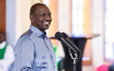 President William Ruto speaking after a church service in Moiben, Uasin Gishu County on Sunday october 27, 2024. PHOTO/https://www.facebook.com/williamsamoei