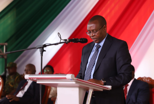 KNEC CEO David Njengere speaking during the launch of exam season. PHOTO/@KNECKenya/X