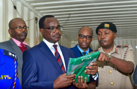 Education CS Julius Ogamba oversees the distribution of KPSEA exams in Westlands, Nairobi County on Monday, October 28, 2024. PHOTO/@EduMinKenya/X