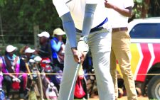 Golfer James Kibogo in action during a past golf tournament at the Ruiru Sports Club. PHOTO/ALEX NJUE