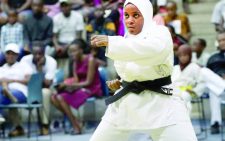 Jasiri women’s team captain Salma Ali during a previous Championship in Mombasa. PHOTO/Print