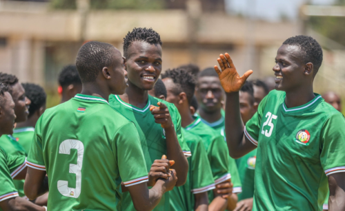 Rising Stars during their training session in Nairobi. PHOTO/@Harambee__Stars/X