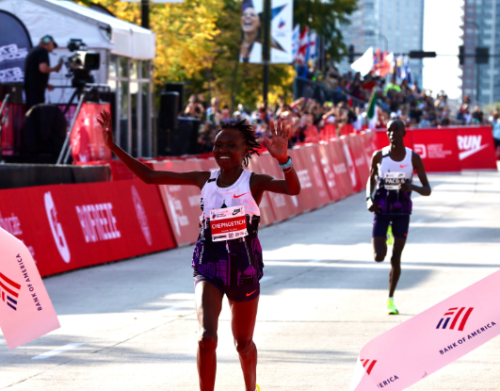 Ruth Chepng'etich wins Chicago Marathon. PHOTO/@WorldAthletics/X