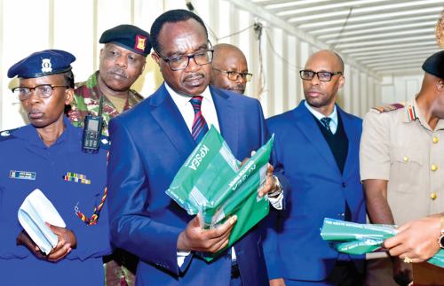 Education CS Julius Migos Ogamba at Westlands Primary School.