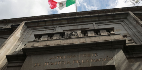 The facade of mexico's Supreme Court building. PHOTO/@RichardAlbert/X