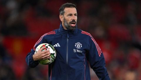 Manchester United interim manager Ruud van Nistelrooy. PHOTO/@ManUtd/X