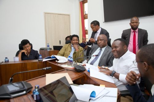 Some of the senators sitting in the committee during their session on Monday October 7, 2024. PHOTO/https://www.facebook.com/Parliam