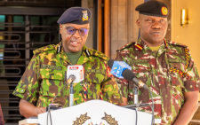 Deputy Inspector General of Kenya Police Eliud Lagat speaks during a press conference on October 30, 2024. PHOTO/@NPSOfficial_KE/X