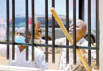 MCA Julius Nyangana outside the Nyamira County Assembly. PHOTO/Evans Nyakundi