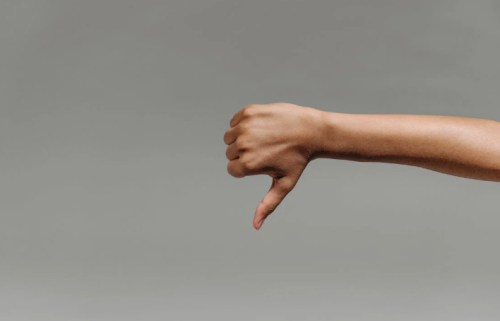 A man makes a thumbs-down sign. Image used for representation only. PHOTO/Pexels