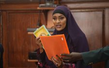 Nominated NGEC chairperson Rehema Jaldesa during vetting exercise in parliament. PHOTO/https://web.facebook.com/ParliamentKE