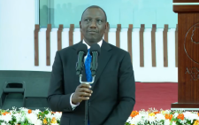 President William Ruto at a past address. PHOTO/Screengrab by PD Digital