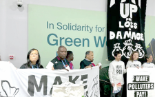 Campaigners at COP29 in Baku call for polluting countries to step up funds to cover losses faced by poorer countries due to climate change. PHOTO/Print