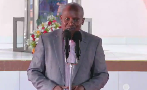 Deputy President Kithure Kindiki speaking in Mwatate on Sunday November 10, 2024. PHOTO/Screengrab by PD Digital/ https://www.facebook.com/KithureKindiki