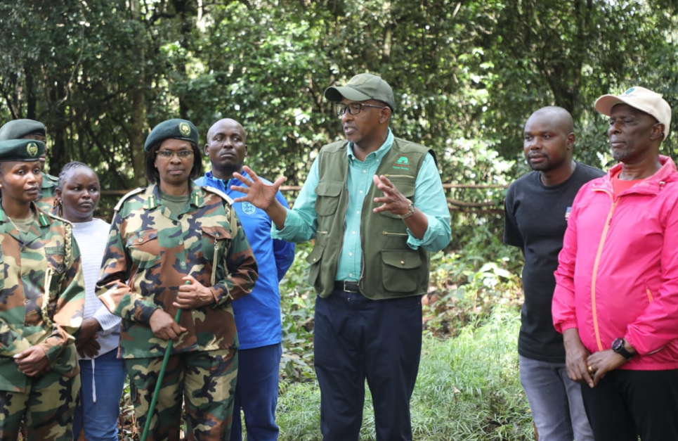 Environment CS Aden Duale speaks after visiting Karura Forest