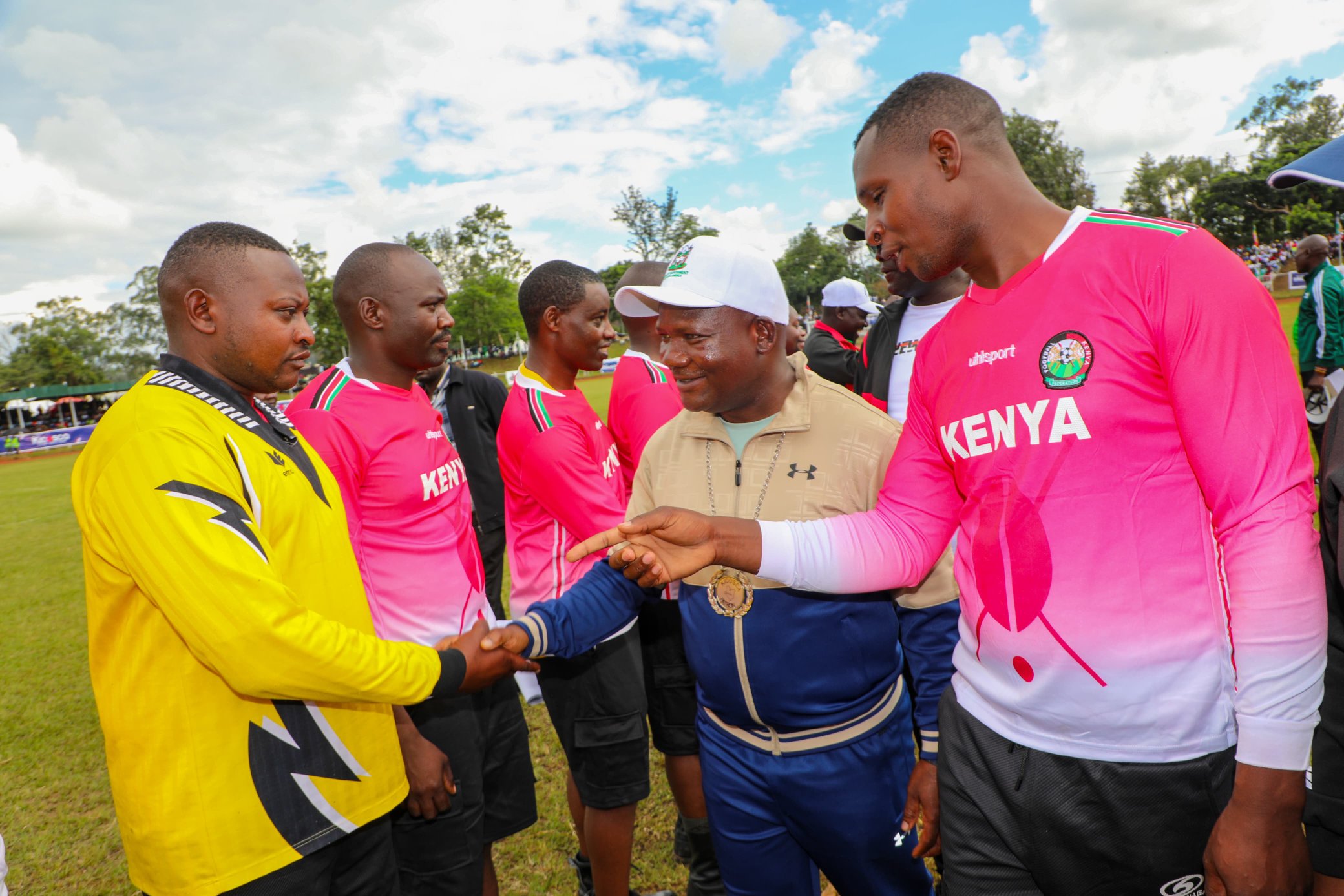 Kakamega Governor Fernandes Barasa during the Kenya Inter County Sports and Cultural Association (KICOSCA) games. PHOTO/@BarasaFernandes/X