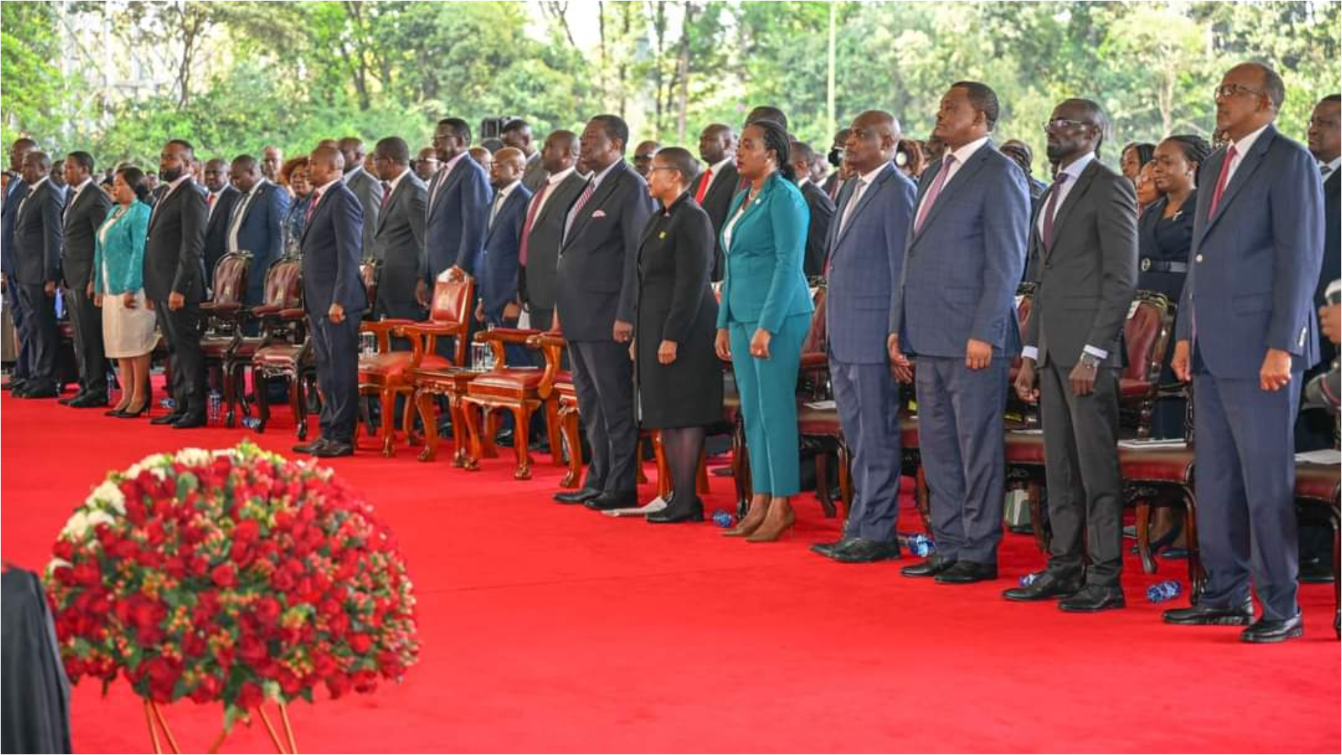 Cabinet Secretaries during signing of Performance contract