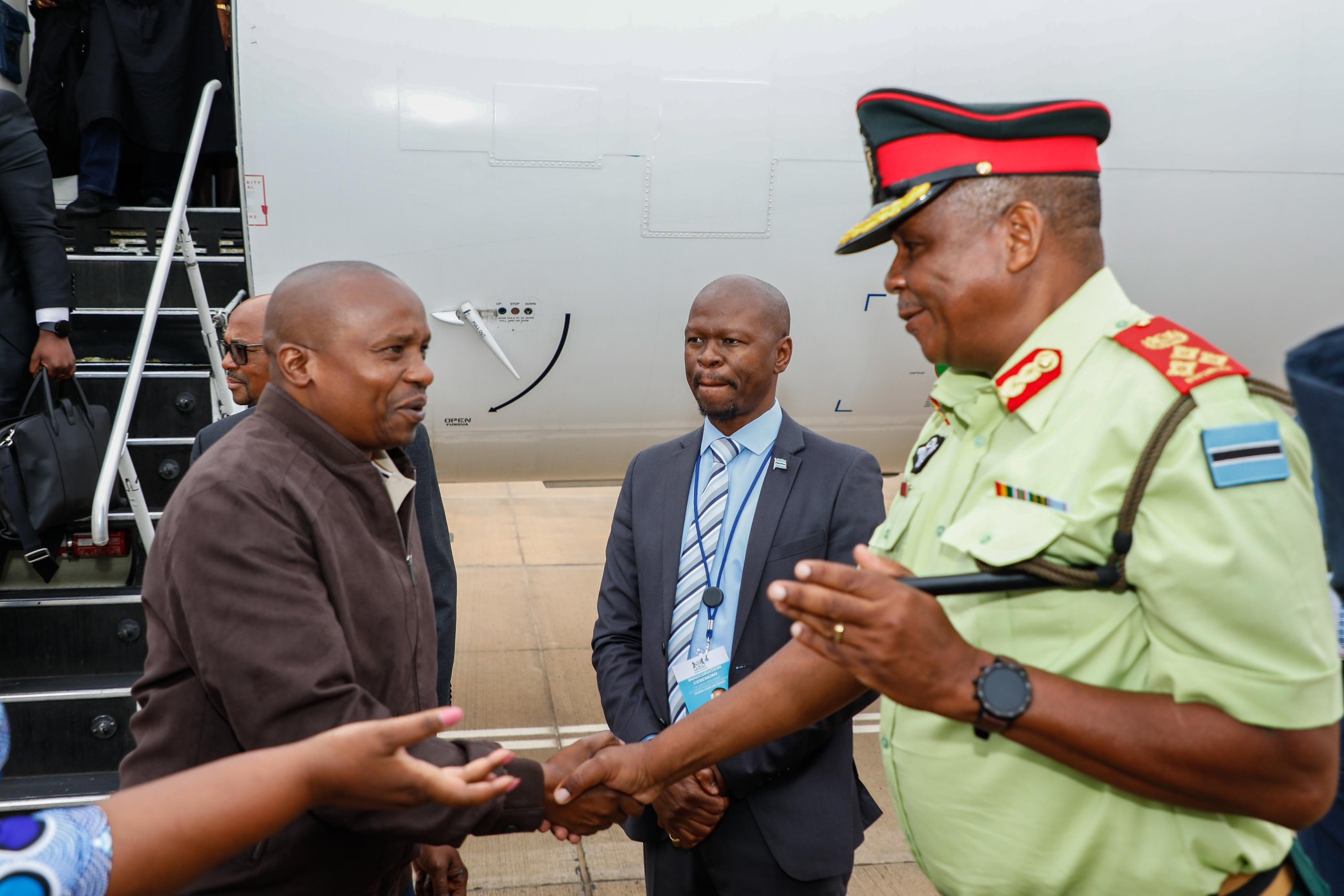 DP Kithure Kindiki welcomed in Botswana ahead of President Duma Boko's inauguration. PHOTO/@KindikiKithure/X